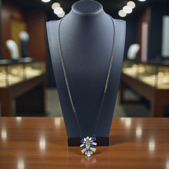 Sugarfix Brass Statement Pendant Necklace Bold Y2K Festival Boho Glam Jewelry - Picture 1 of 5